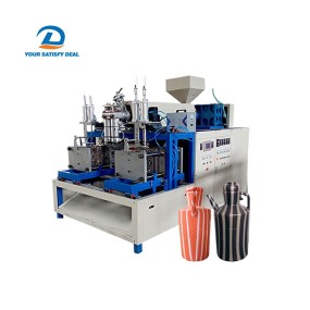 Two Color Striped Kettle 5L HDPE Plastic Extrusion Blow Molding Machine